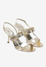 Roger Vivier Efflorescence Metallic Nappa Sandals Silver RVW81544800KAC/S_ROGVI-G005