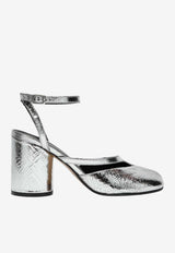 Maison Margiela Tabi 80 Metallic Leather Pumps Silver S58WP0280P5016/S_MARGI-T9002