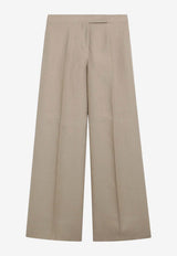 Max Mara Straight-Leg Tailored Pants Beige MXSBIGLI/S_MAXM-003