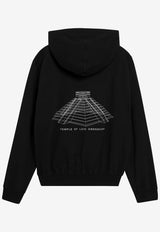 Rick Owens Temple Of Love Owenscorp Hooded Sweatshirt Black RR01F2281BAEP16/S_RICKO-0911