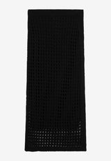 Max Mara Geode Long Mesh Knit Skirt Black MXPGEODECO/S_MAXM-004