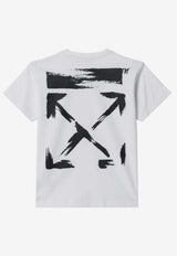 Off-White Kids Boys Arrow Paint T-shirt White OBAA002S26JER006/S_OFFW-1000