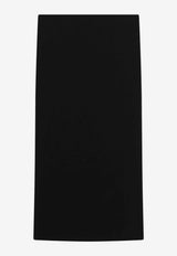 Max Mara Olivi Crepe Jersey Midi Pencil Skirt Black MXSOLIVICO/S_MAXM-003