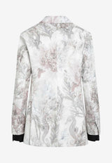 Max Mara Palomba Single-Breasted Printed Blazer Multicolor MXSPALOMBACO/S_MAXM-001