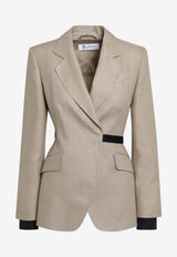 Max Mara Fionda Double-Breasted Blazer Beige MXSFIONDALI/S_MAXM-003