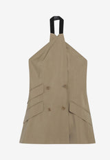 Max Mara Nuraghe Tailored Halter Top Beige MXSNURAGHECO/S_MAXM-007
