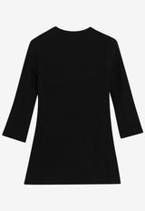 Max Mara Aderire Ribbed Sweater Black MXPADERIRECO/S_MAXM-004