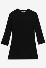 Max Mara Aderire Ribbed Sweater Black MXPADERIRECO/S_MAXM-004