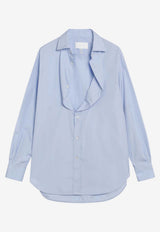 Maison Margiela Long-Sleeved Shirt with Signature-Stitches Light Blue S29DT0018S43001/S_MARGI-471