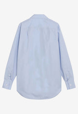 Maison Margiela Long-Sleeved Shirt with Signature-Stitches Light Blue S29DT0018S43001/S_MARGI-471