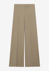 Max Mara Bronte Poplin Tailored Pants Beige MXSBRONTECO/S_MAXM-007