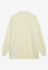 Loewe Silk-Blend Polo Sweater Yellow S540Y14KHJWS/S_LOEW-8140