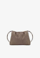 Brunello Cucinelli BC Duo Suede Pouch Bag Beige MBDLD2808LE/S_CUCIN-C8849