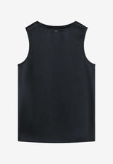 'S Max Mara Satin Wide-Strap Sleeveless Top Blue SMMESTRIVI/S_MAXS-005
