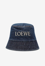 Loewe Embroidered Denim Bucket Hat K820HB1XAJDE/S_LOEW-8798_323-S