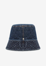Loewe Embroidered Denim Bucket Hat K820HB1XAJDE/S_LOEW-8798_323-S