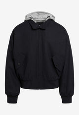 Prada Wool Hooded Jacket Navy SGD079OOO1W2G/S_PRADA-F0124