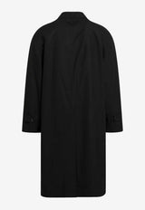 Prada Triangle Logo Patch Long Overcoat Black SGD062OOO184B/S_PRADA-F0002