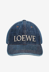 Loewe Paula's Ibiza Denim Baseball Cap Blue K820358X49DE/S_LOEW-8798