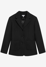 Loewe Wool Twill Jacket Black S540Y03XBUWO/S_LOEW-1100