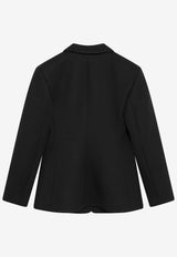 Loewe Wool Twill Jacket Black S540Y03XBUWO/S_LOEW-1100