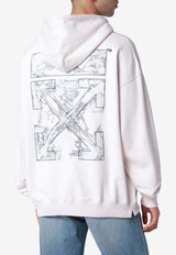 Off-White Paint Arrow Hooded Sweatshirt OMBB085S26FLE00J/S_OFFW-6080_323-S