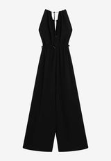 Max Mara Alamaro Wide-Leg Jumpsuit Black MXMALAMAROCO/S_MAXM-005