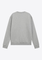 AMI PARIS Ami De Coeur Crewneck Sweatshirt Gray USW787U730/S_AMI-A161