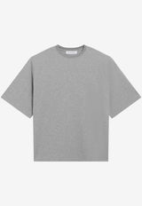 The Frankie Shop Melange Hugo Padded T-shirt Gray TSFS22070CO/S_THE-107