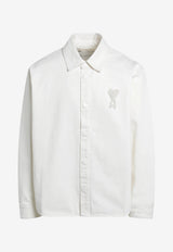 AMI PARIS Ami De Coeur Patch Shirt White UJK897UDE0126/S_AMI-136