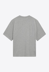 AMI PARIS Ami De Coeur Crewneck T-shirt Gray UTS357726/S_AMI-0951