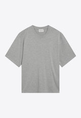 AMI PARIS Ami De Coeur Crewneck T-shirt Gray UTS357726/S_AMI-0951