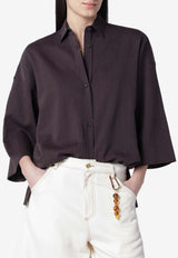 DARKPARK Dora Relaxed-Fit Shirt Brown WSH31FAC149/S_DARKP-0092