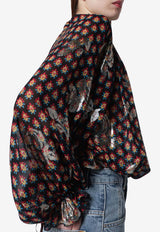 Etro Printed Silk Blouse Multicolor WRIA010799SAA84/S_ETRO-X0811