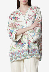 Etro Floral Print Kimono Top Multicolor WRCA0024AKH04/S_ETRO-X0802