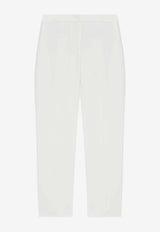 Leaf Crepe Cigarette Pants