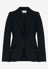 Single-Breasted Buttoned Blazer