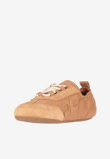 Elisabetta Franchi Low-Top Leather Sneakers Beige SA39G61E2_AI6