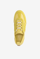 Elisabetta Franchi Low-Top Leather Sneakers Yellow SA39G61E2_EV4