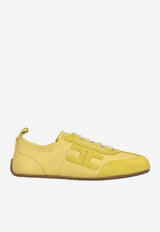 Elisabetta Franchi Low-Top Leather Sneakers Yellow SA39G61E2_EV4