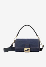 Fendi Baguette Denim Shoulder Bag Blue 8BR600AWVF/S_FENDI-F0NAP