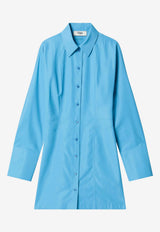 Fendi Mini Shirt Dress Light Blue FDD537AW9B/S_FENDI-F1W0L