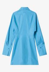 Fendi Mini Shirt Dress Light Blue FDD537AW9B/S_FENDI-F1W0L
