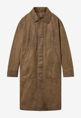 Golden Goose DB Journey Trench Coat Brown GUP02532P002307_55165