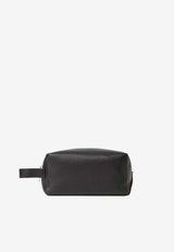 Fendi Lui Grained Leather Toiletry Bag Black 7N0170ASIH/S_FENDI-F0GXN
