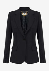 Elisabetta Franchi Double-Breasted Buttoned Blazer Black GI21661E2_110