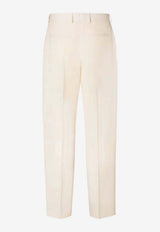 Fendi Wool Tailored Pants White FB1108AYUE/S_FENDI-F0RQ0