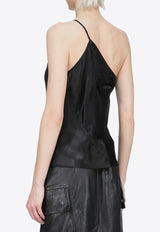 Rick Owens One-Shoulder Slip Top Black RP01F6117CC_09