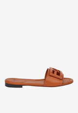 Fendi Leather Baguette Slides Brown 8R8136AE7T/S_FENDI-F1C4R