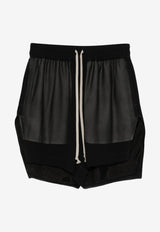 Rick Owens Drawstring Mini Shorts Black RP01F6351G_09